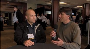 Ken Pyle interviews Shaun Carlson of Arvig at the 2013 MTA.