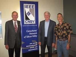 Ted Hoff, Dave House and Alan Weissberger at the Oct. 2013, IEEE meeting in Santa Clara, CA