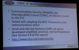 Some of the resources that can be found at NTCA's web site, including a link to CSRIC .