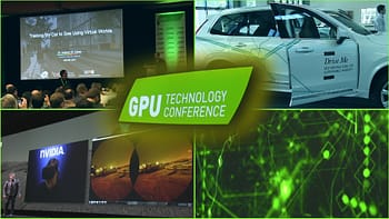 A collage of images from Nvidia's 2016 GPU Conference.