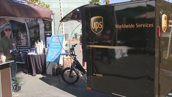 What the UPS delivery van of the future may look like.