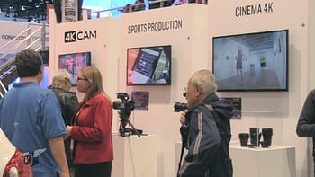 The JVC booth at CES2017.