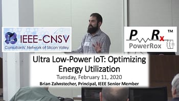 Brian Zahnstecher of PowerRox speaking at the February 2020 CNSV Event