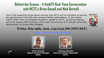 Thumbnail of Nick Bartelli and Brian Dowell of NCTC. They provide an update on NCTC and of Nick's inspirational film, Bordering Hope.