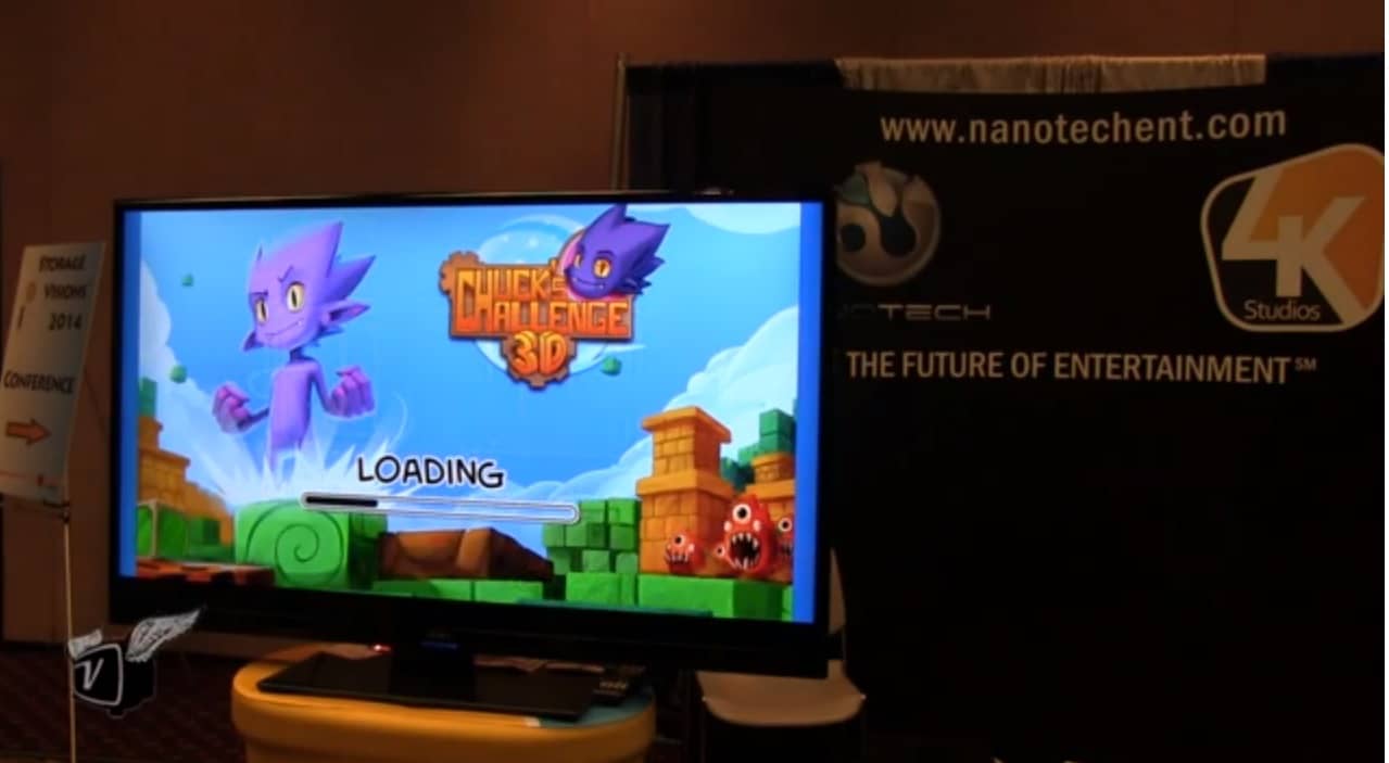 An image from the Nanotech booth at Storage Visions 2014.