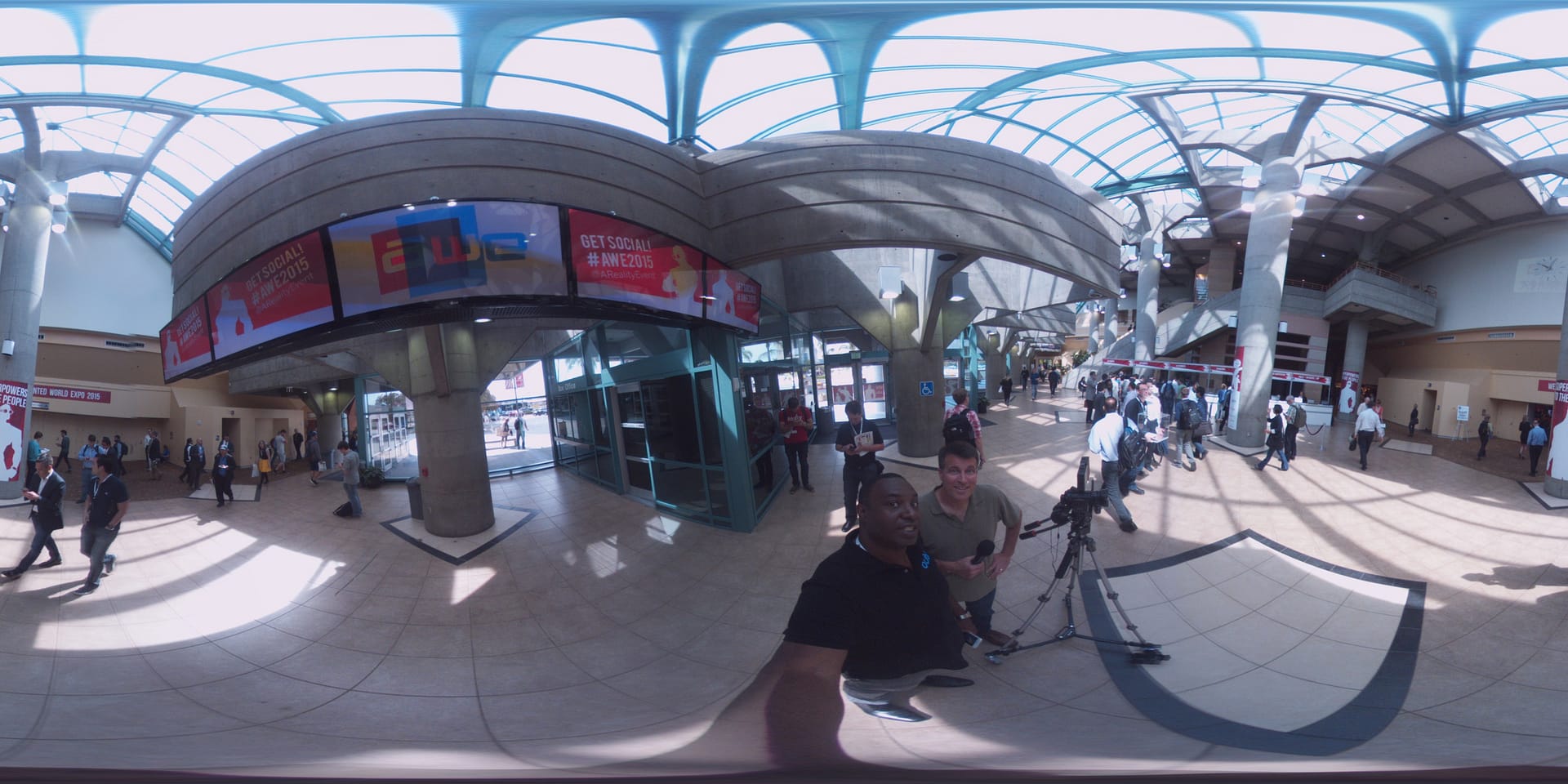 A 360 degree view of the Augmented World Expo 2015 courtesy of Bubl and its Bublcam.