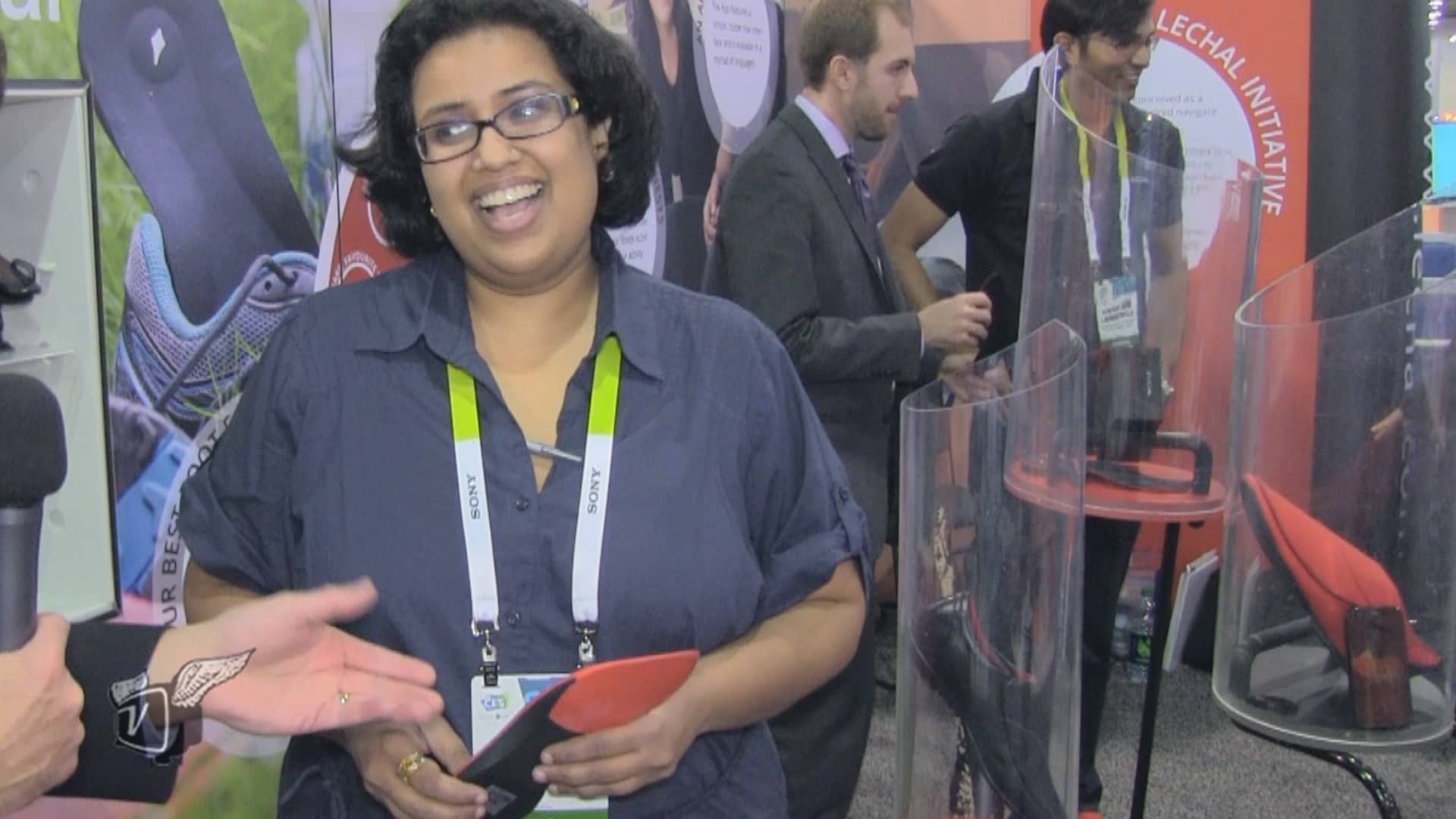 Sonia Benjamin of Lechal describes the Lechal insoles and shoes.