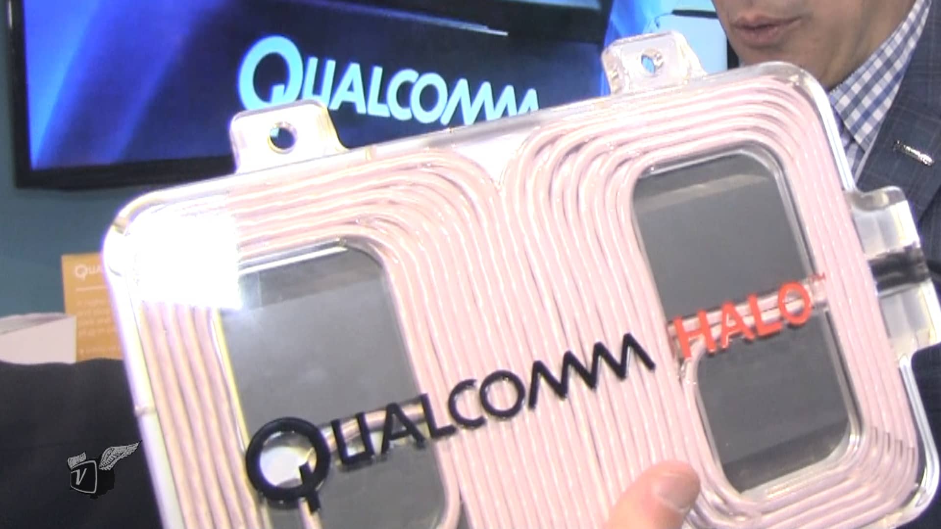 Qualcomm induction power for electric vehicles on display at CES2107.