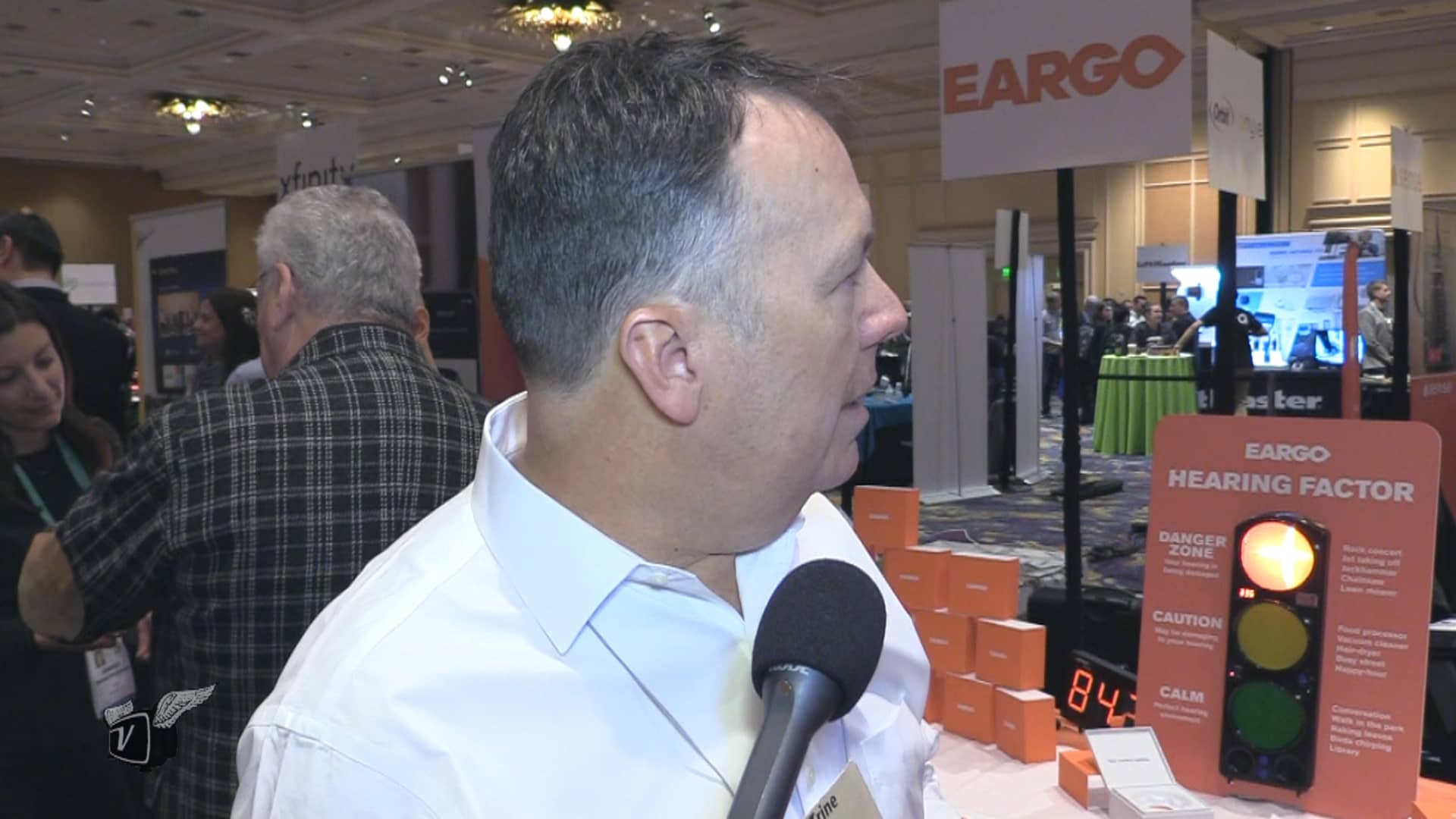Eargo at CES2020 talking about their remote audiologist approach to helping improve people hear without having to visit an office.