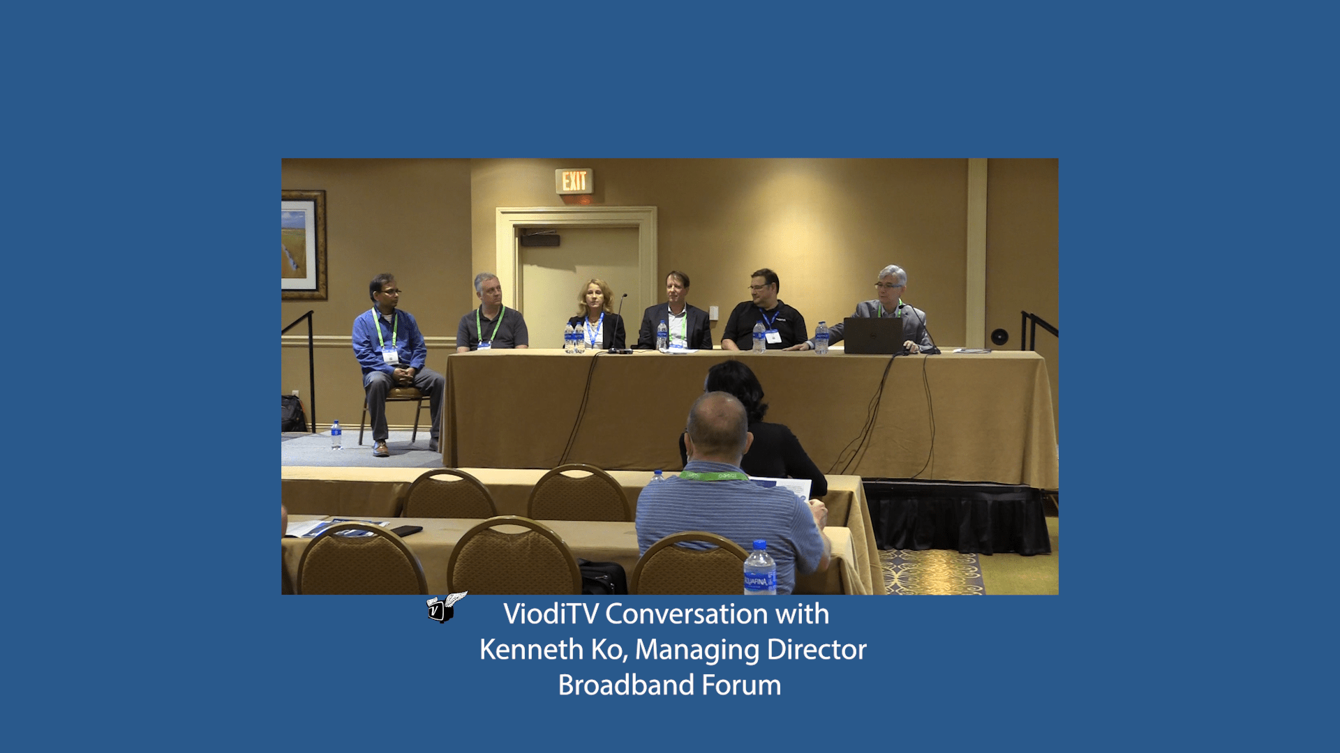 An image of panelists at the Broadband Forum's event at Fiber Connect 2021.