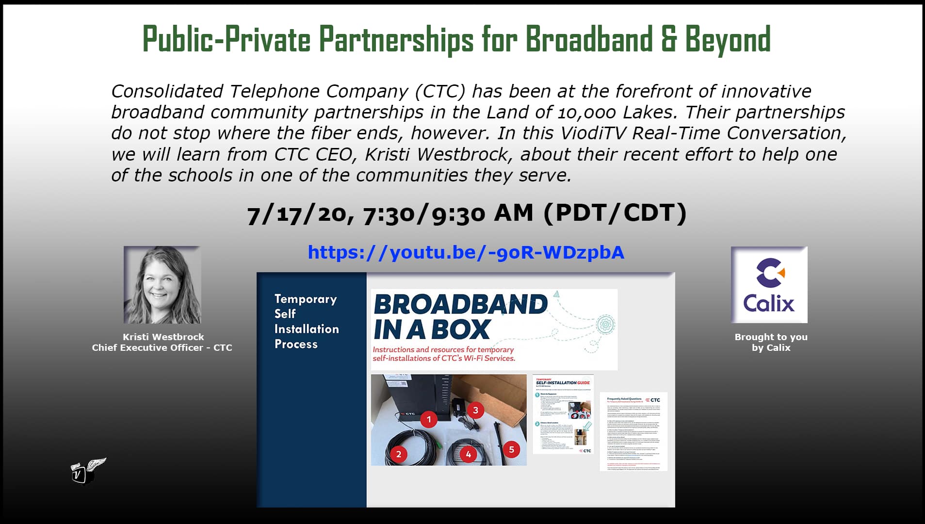 Public-Private Partnerships for Broadband & Beyond