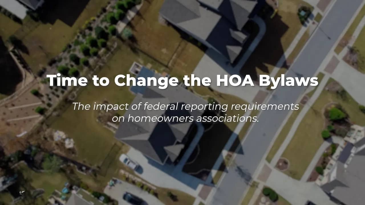 Time’s Ticking for HOA’s to Meet Federal Reporting Requirements